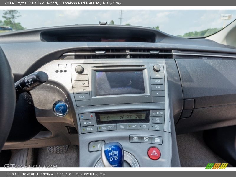 Barcelona Red Metallic / Misty Gray 2014 Toyota Prius Two Hybrid
