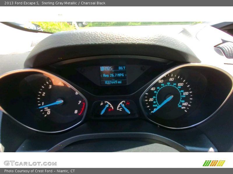 Sterling Gray Metallic / Charcoal Black 2013 Ford Escape S