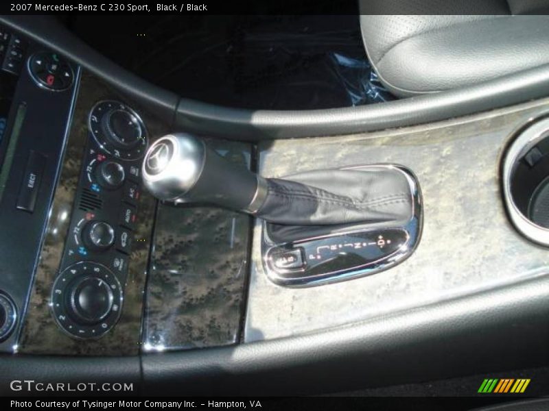 Black / Black 2007 Mercedes-Benz C 230 Sport