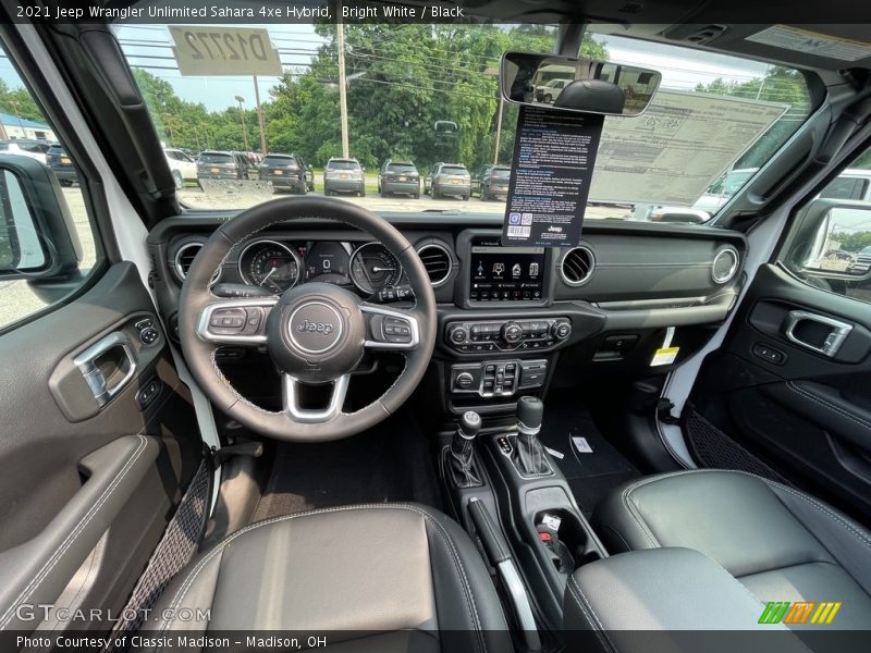Dashboard of 2021 Wrangler Unlimited Sahara 4xe Hybrid