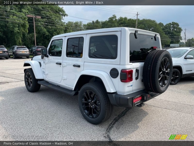 Bright White / Black 2021 Jeep Wrangler Unlimited Sahara 4xe Hybrid