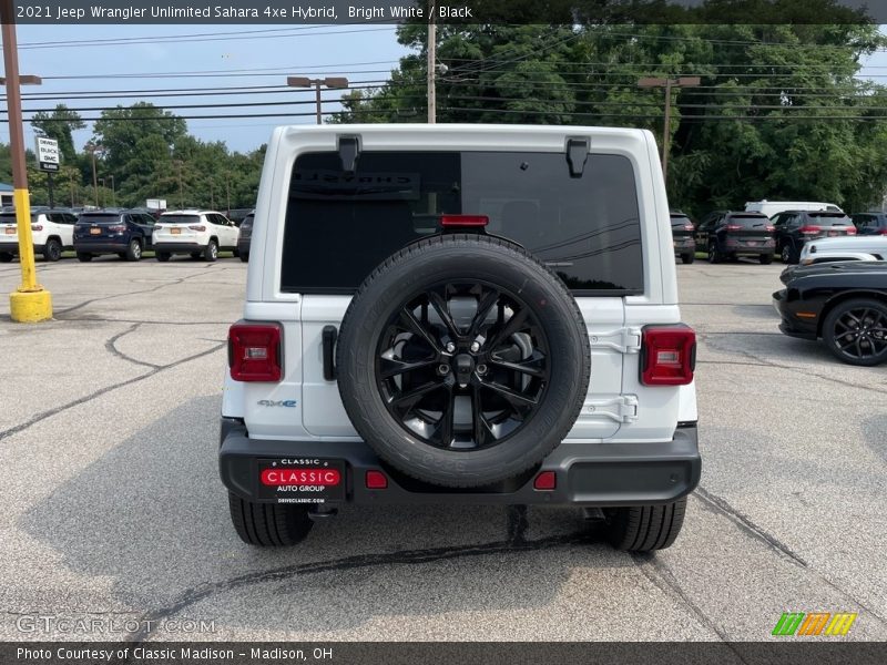 Bright White / Black 2021 Jeep Wrangler Unlimited Sahara 4xe Hybrid