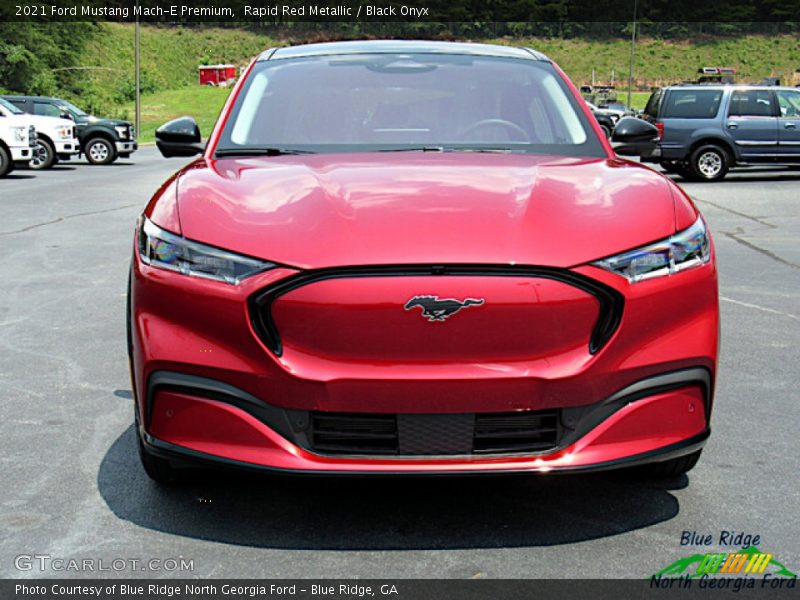 Rapid Red Metallic / Black Onyx 2021 Ford Mustang Mach-E Premium