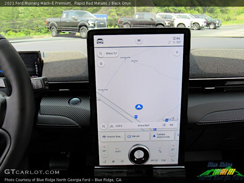 Navigation of 2021 Mustang Mach-E Premium