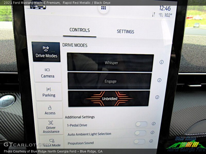 Rapid Red Metallic / Black Onyx 2021 Ford Mustang Mach-E Premium