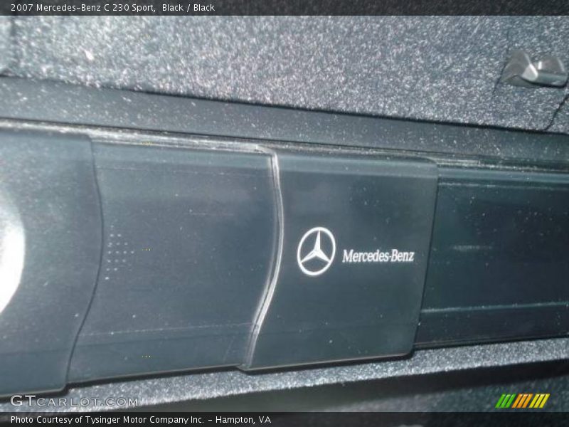 Black / Black 2007 Mercedes-Benz C 230 Sport