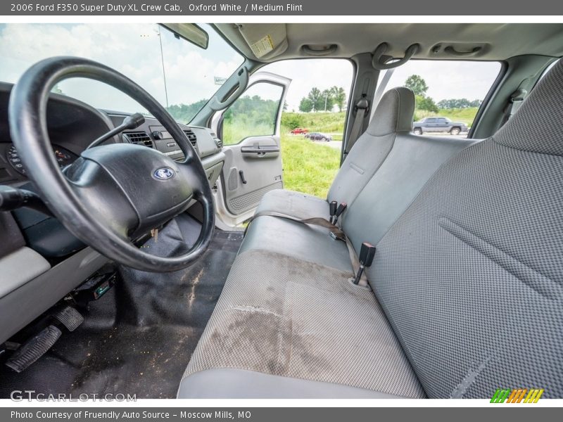 Oxford White / Medium Flint 2006 Ford F350 Super Duty XL Crew Cab