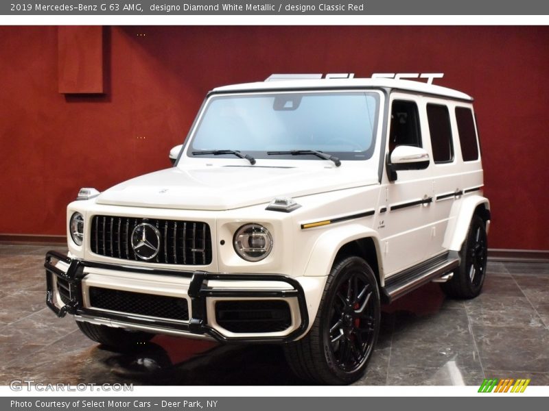 designo Diamond White Metallic / designo Classic Red 2019 Mercedes-Benz G 63 AMG