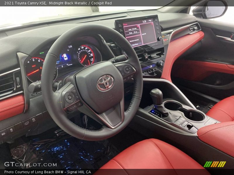  2021 Camry XSE Cockpit Red Interior