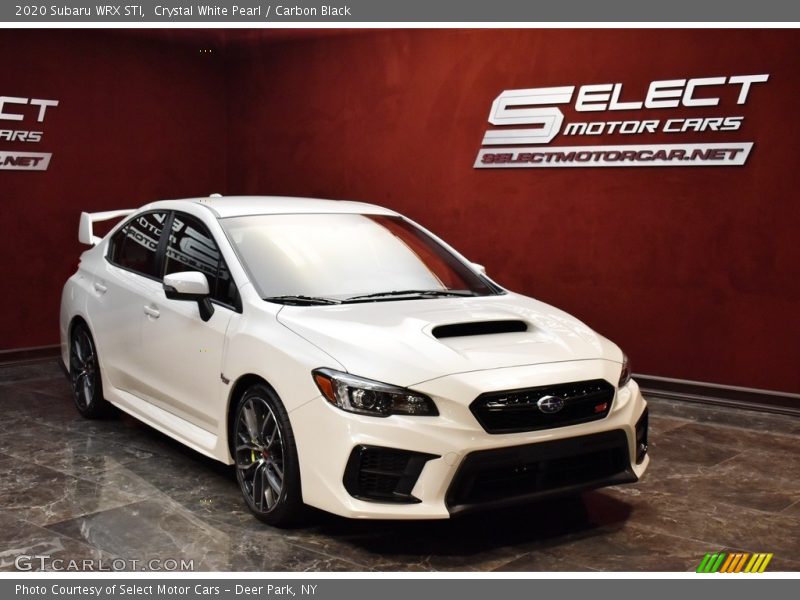 Crystal White Pearl / Carbon Black 2020 Subaru WRX STI