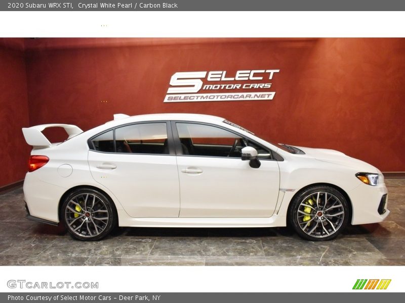 Crystal White Pearl / Carbon Black 2020 Subaru WRX STI