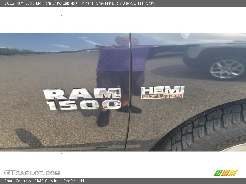 Mineral Gray Metallic / Black/Diesel Gray 2013 Ram 1500 Big Horn Crew Cab 4x4