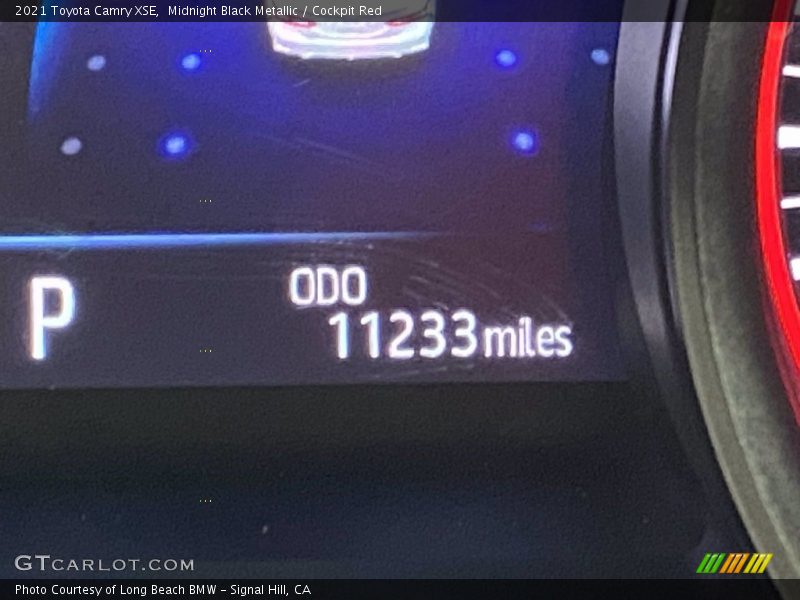 Midnight Black Metallic / Cockpit Red 2021 Toyota Camry XSE