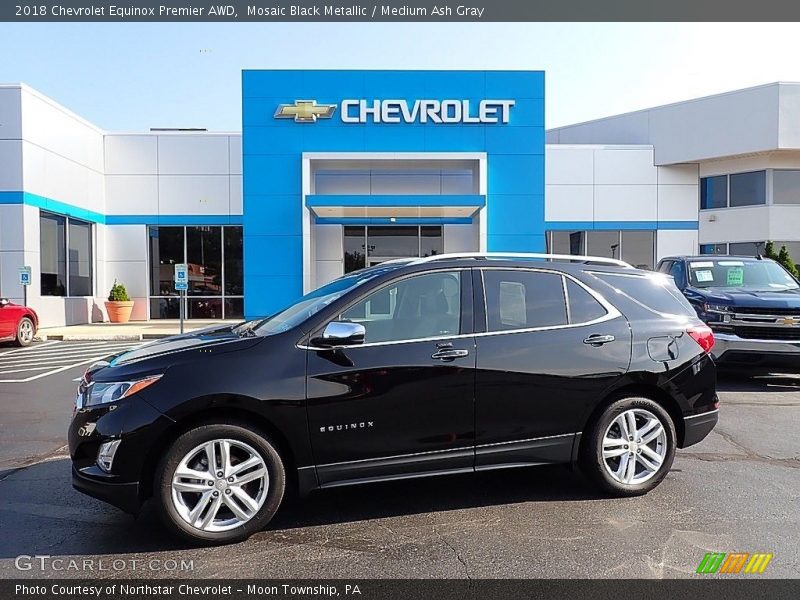 Mosaic Black Metallic / Medium Ash Gray 2018 Chevrolet Equinox Premier AWD