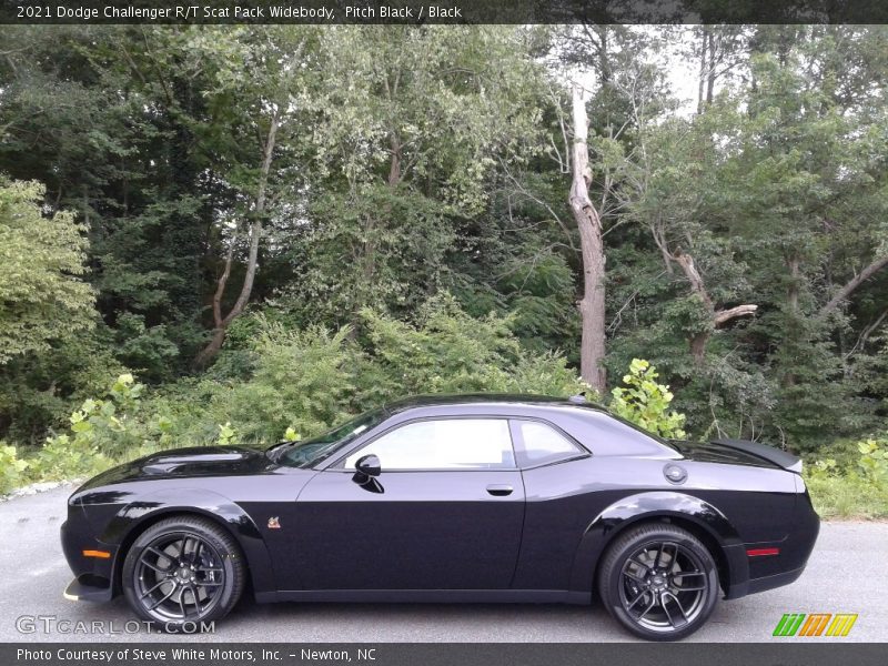 Pitch Black / Black 2021 Dodge Challenger R/T Scat Pack Widebody