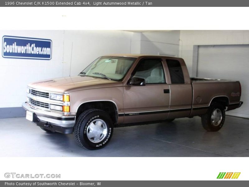 Light Autumnwood Metallic / Tan 1996 Chevrolet C/K K1500 Extended Cab 4x4