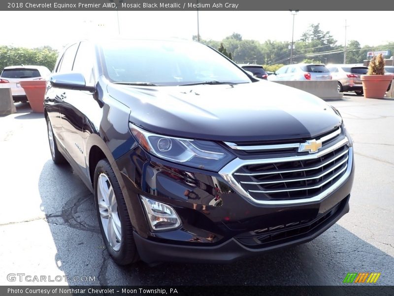 Mosaic Black Metallic / Medium Ash Gray 2018 Chevrolet Equinox Premier AWD