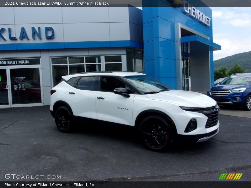 Summit White / Jet Black 2021 Chevrolet Blazer LT AWD