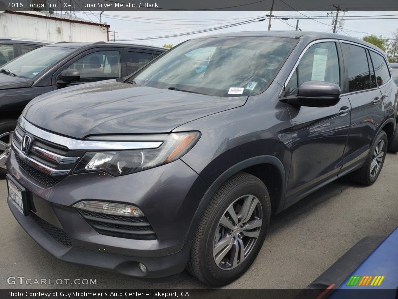Lunar Silver Metallic / Black 2016 Honda Pilot EX-L