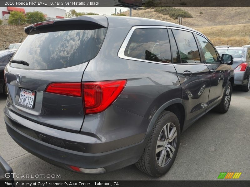 Lunar Silver Metallic / Black 2016 Honda Pilot EX-L