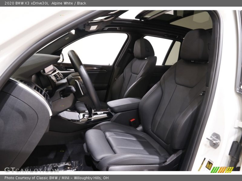 Alpine White / Black 2020 BMW X3 xDrive30i