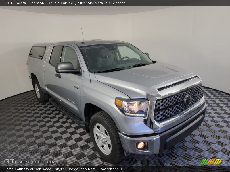 Silver Sky Metallic / Graphite 2018 Toyota Tundra SR5 Double Cab 4x4