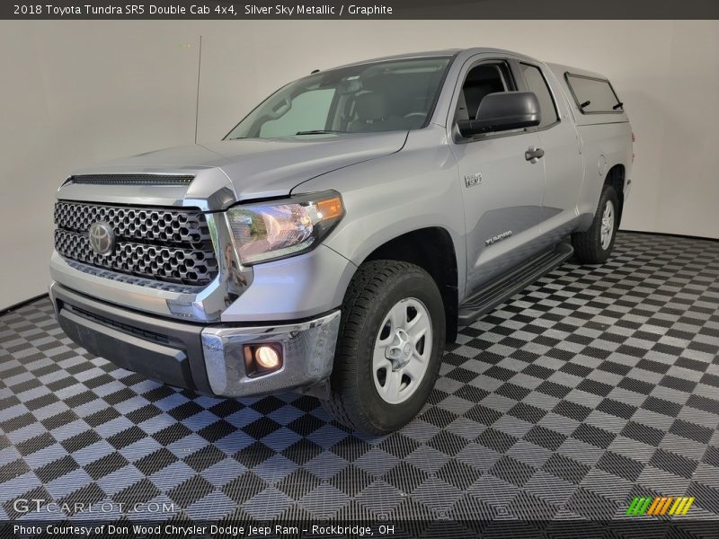 Silver Sky Metallic / Graphite 2018 Toyota Tundra SR5 Double Cab 4x4