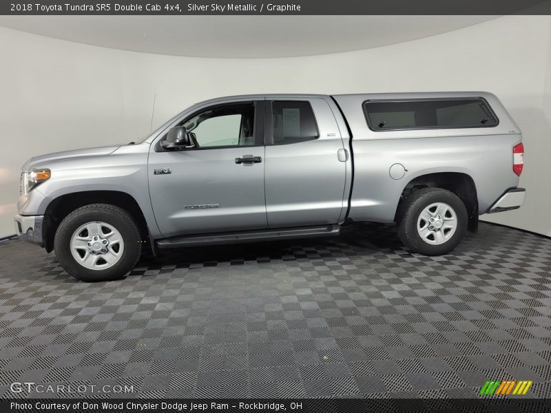 Silver Sky Metallic / Graphite 2018 Toyota Tundra SR5 Double Cab 4x4