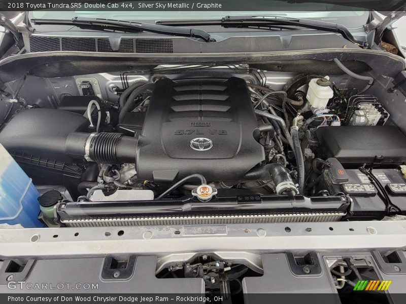 Silver Sky Metallic / Graphite 2018 Toyota Tundra SR5 Double Cab 4x4