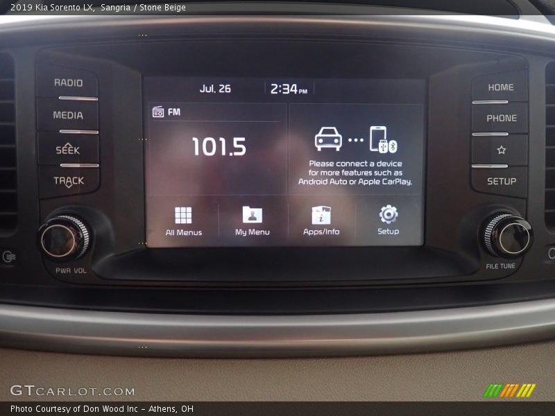 Sangria / Stone Beige 2019 Kia Sorento LX