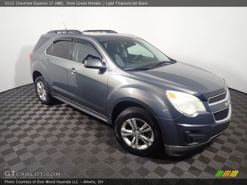 Steel Green Metallic / Light Titanium/Jet Black 2013 Chevrolet Equinox LT AWD