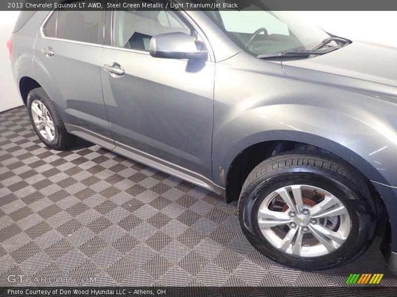 Steel Green Metallic / Light Titanium/Jet Black 2013 Chevrolet Equinox LT AWD
