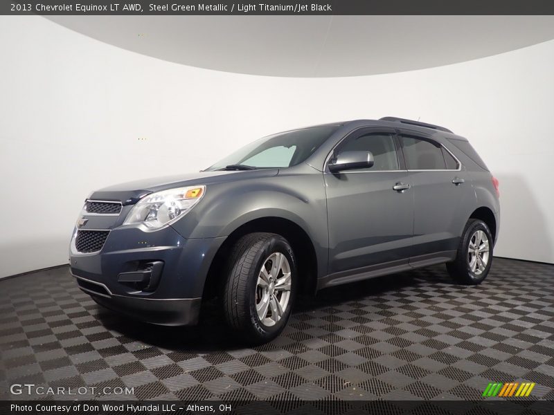 Steel Green Metallic / Light Titanium/Jet Black 2013 Chevrolet Equinox LT AWD