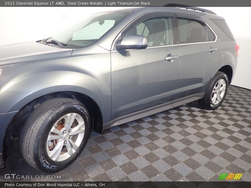 Steel Green Metallic / Light Titanium/Jet Black 2013 Chevrolet Equinox LT AWD