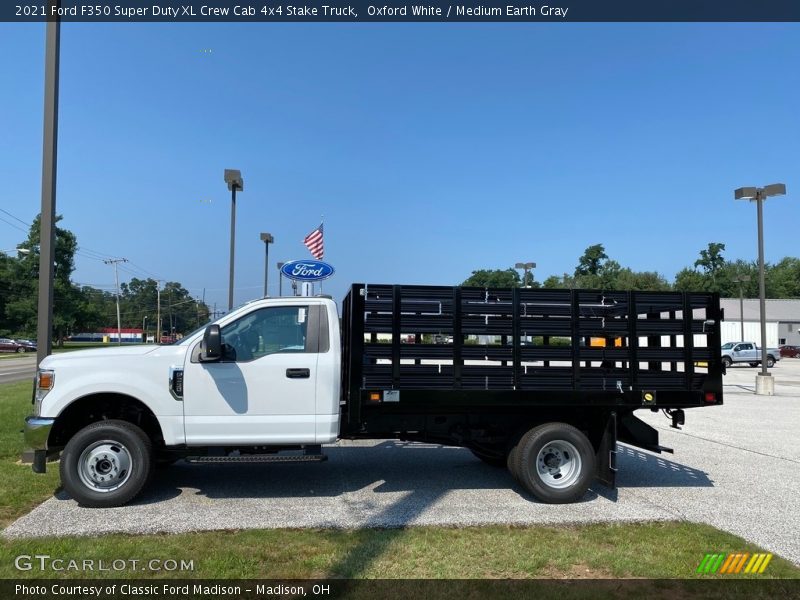  2021 F350 Super Duty XL Crew Cab 4x4 Stake Truck Oxford White