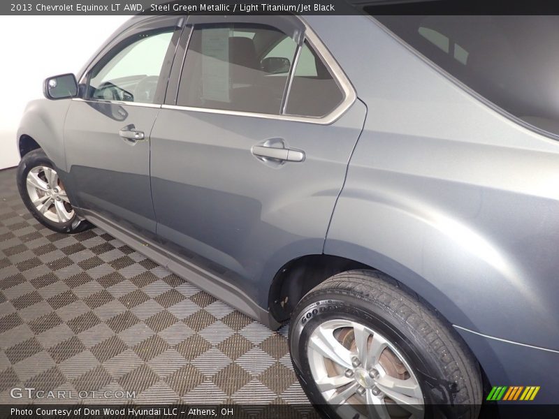 Steel Green Metallic / Light Titanium/Jet Black 2013 Chevrolet Equinox LT AWD