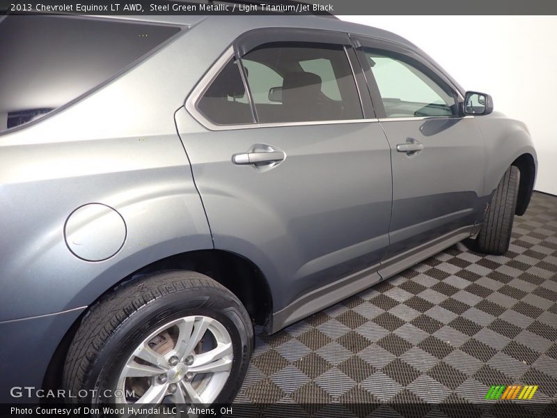 Steel Green Metallic / Light Titanium/Jet Black 2013 Chevrolet Equinox LT AWD