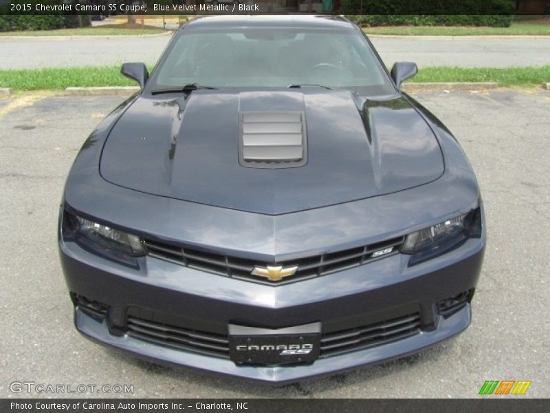 Blue Velvet Metallic / Black 2015 Chevrolet Camaro SS Coupe