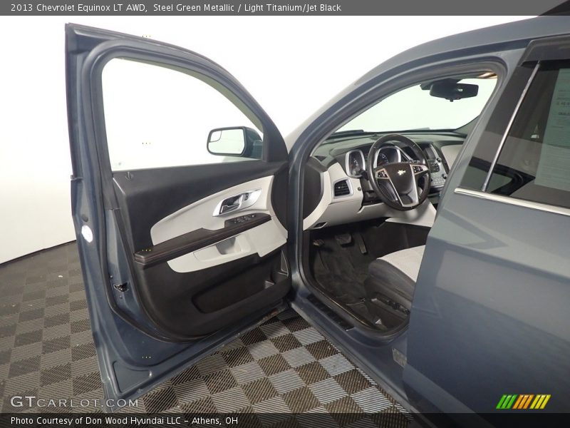Steel Green Metallic / Light Titanium/Jet Black 2013 Chevrolet Equinox LT AWD