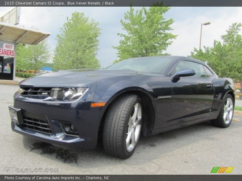 Blue Velvet Metallic / Black 2015 Chevrolet Camaro SS Coupe