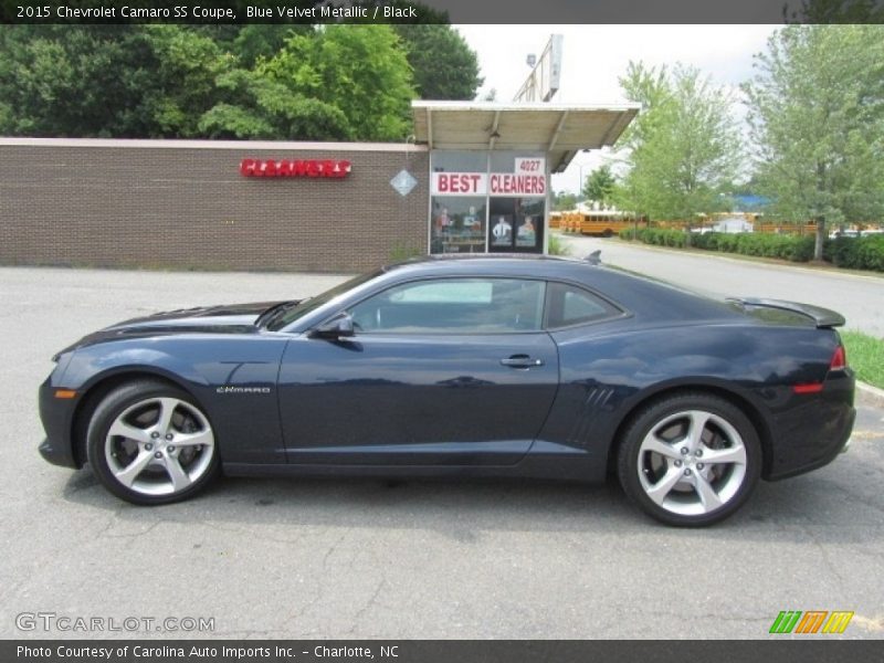 Blue Velvet Metallic / Black 2015 Chevrolet Camaro SS Coupe