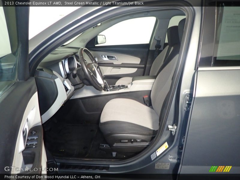 Steel Green Metallic / Light Titanium/Jet Black 2013 Chevrolet Equinox LT AWD