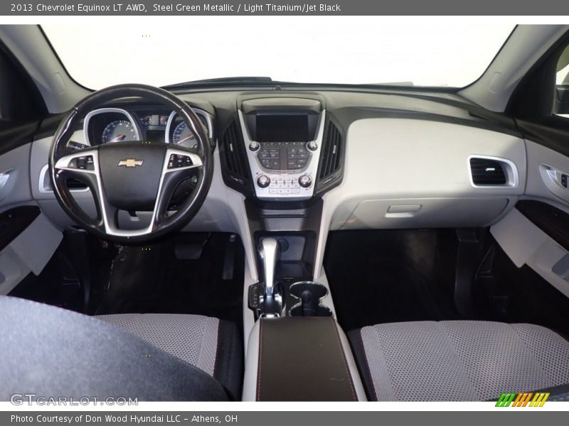 Steel Green Metallic / Light Titanium/Jet Black 2013 Chevrolet Equinox LT AWD