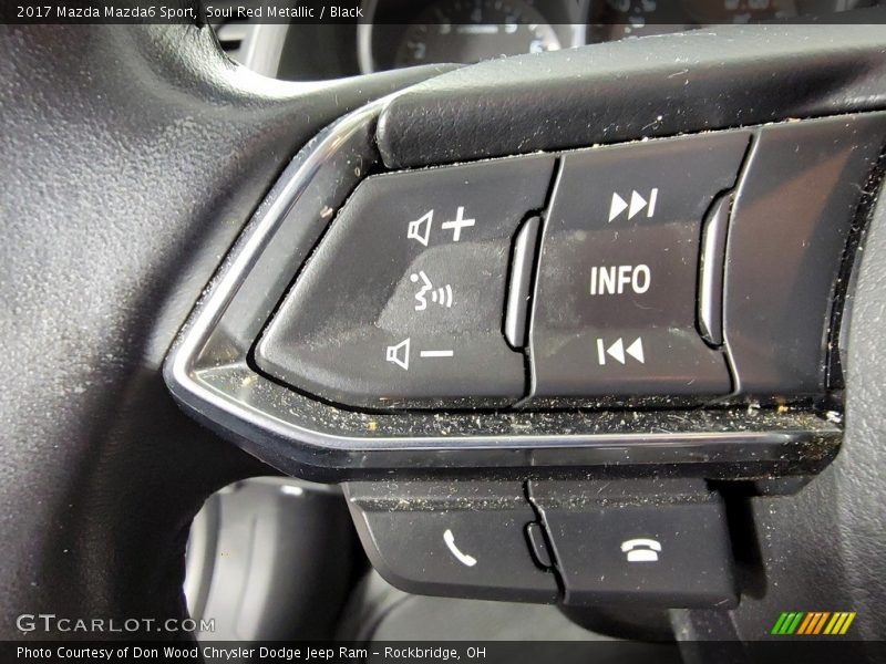Soul Red Metallic / Black 2017 Mazda Mazda6 Sport