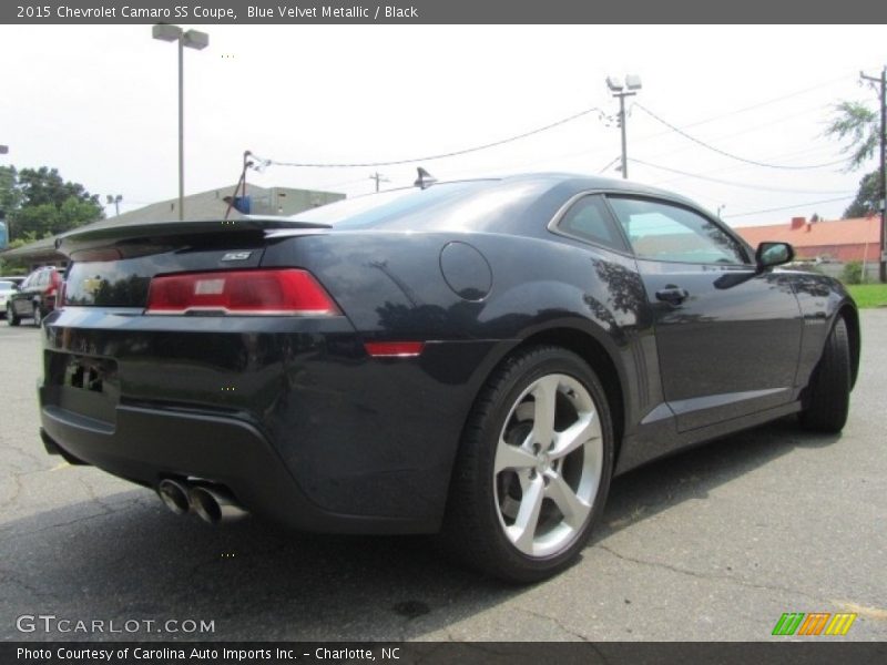Blue Velvet Metallic / Black 2015 Chevrolet Camaro SS Coupe