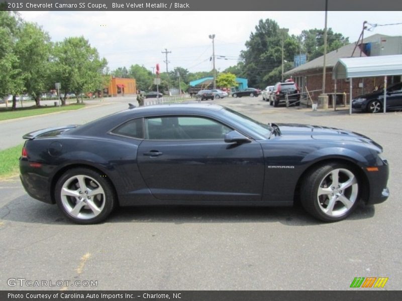 Blue Velvet Metallic / Black 2015 Chevrolet Camaro SS Coupe