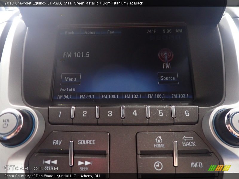 Steel Green Metallic / Light Titanium/Jet Black 2013 Chevrolet Equinox LT AWD