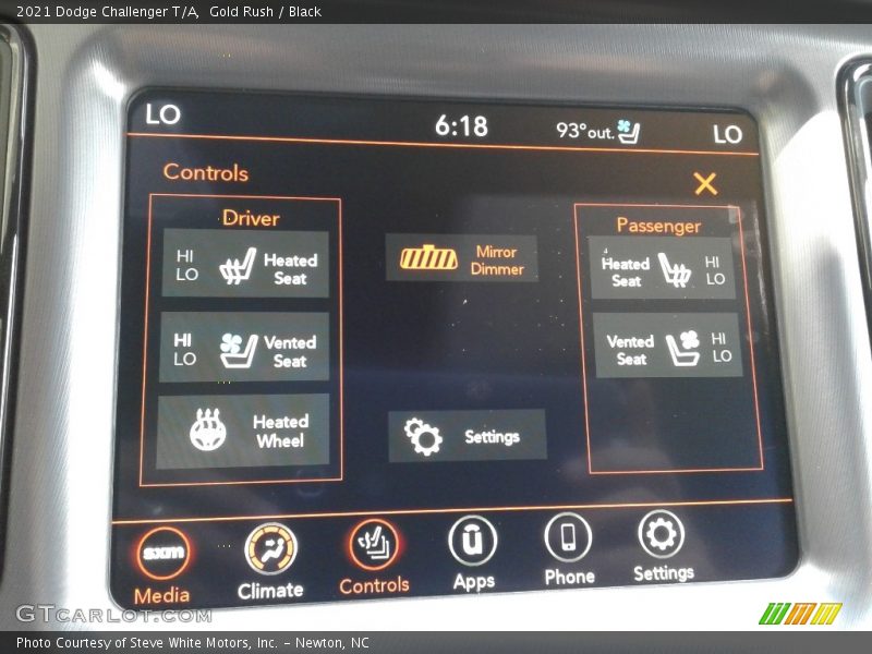Controls of 2021 Challenger T/A
