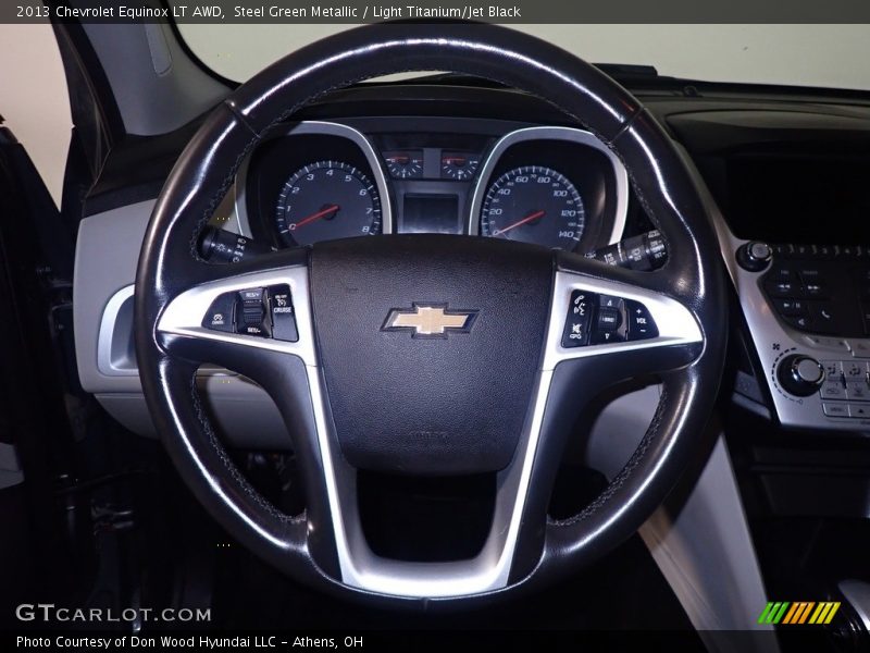 Steel Green Metallic / Light Titanium/Jet Black 2013 Chevrolet Equinox LT AWD