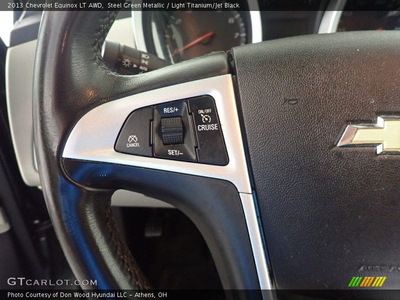 Steel Green Metallic / Light Titanium/Jet Black 2013 Chevrolet Equinox LT AWD